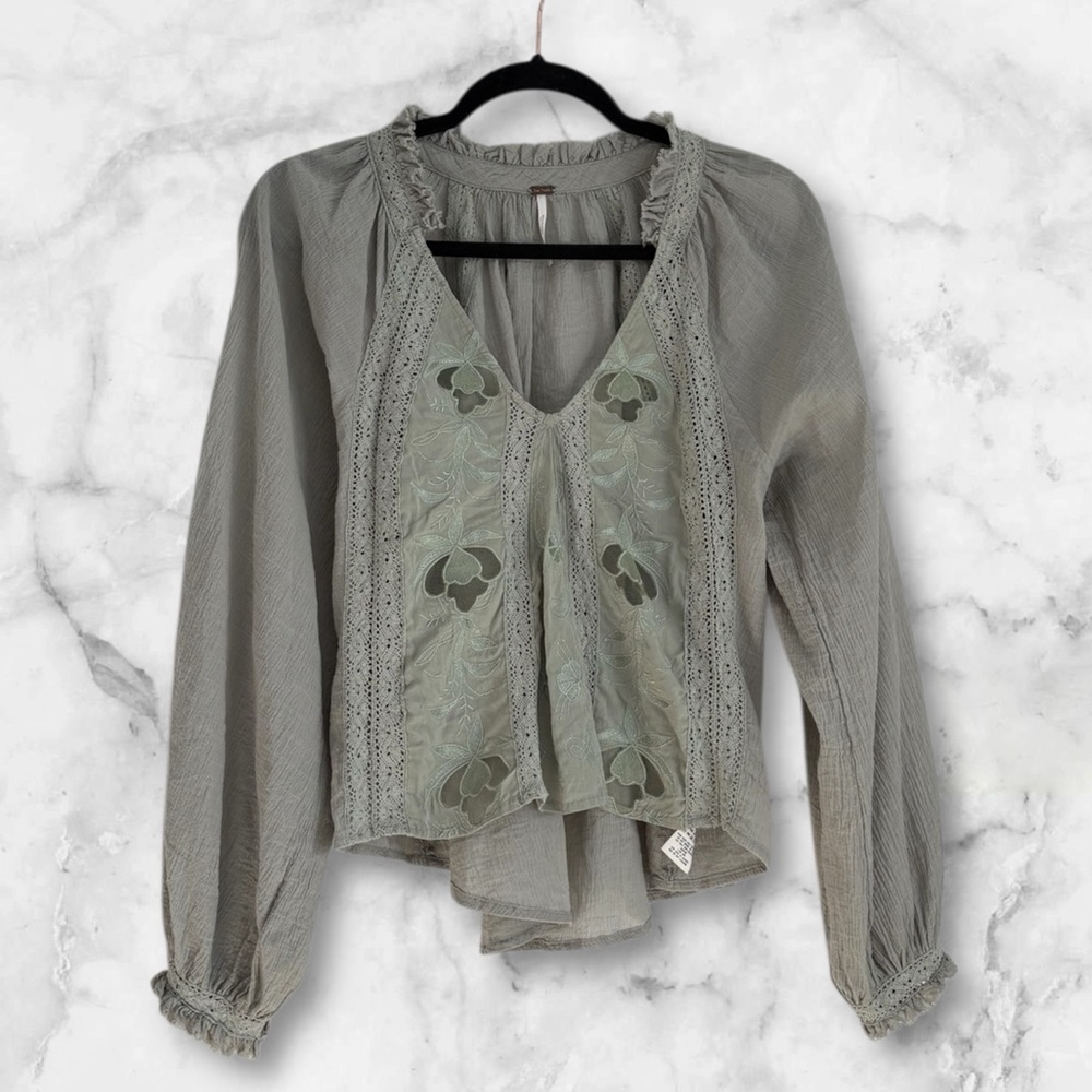 Free People Sivan Blouse, like new! - Picture 2 of 8